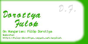 dorottya fulop business card